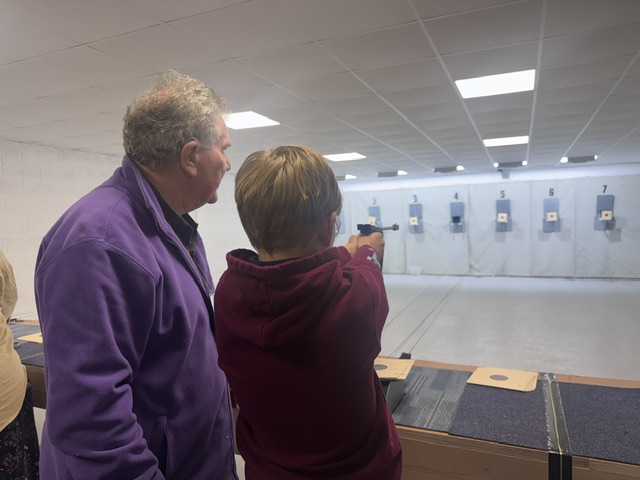 Air pistol training with the East Devon Pony Club